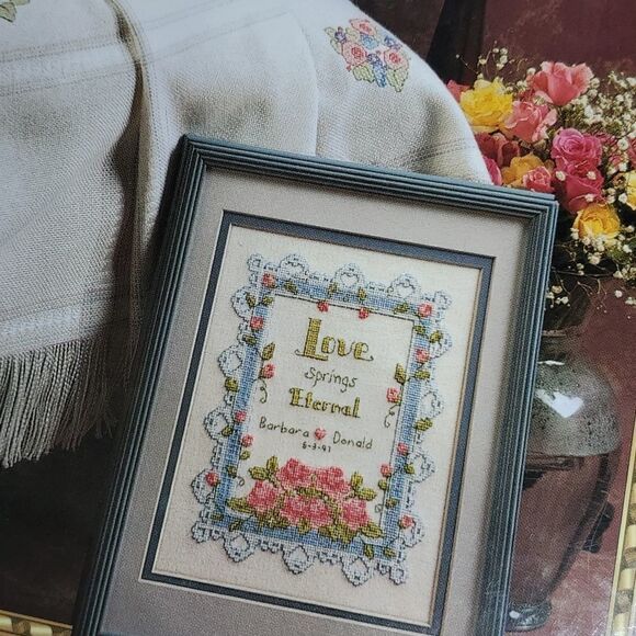 Threads of Time Cross Stitch Pattern Book Hardback Crafts Hobbies Sewing Design - Picture 2 of 6